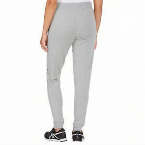 Calvin Klein Joggers Womens XL French Terry Gray Ribbed Cuffs Pockets Logo New - Picture 3 of 9